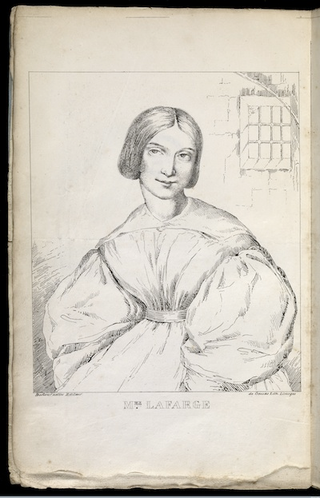 Madame Marie Lafarge, accused of poisoning her husband in 1840. Wellcome Library, London.
